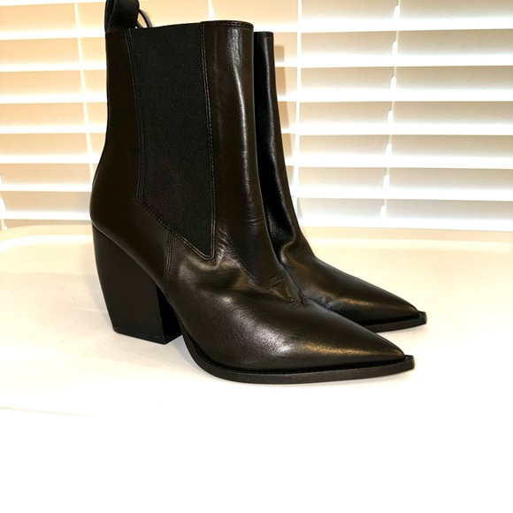 All Saints Ria black Chelsea ankle boot 41=11 - Picture 2 of 5